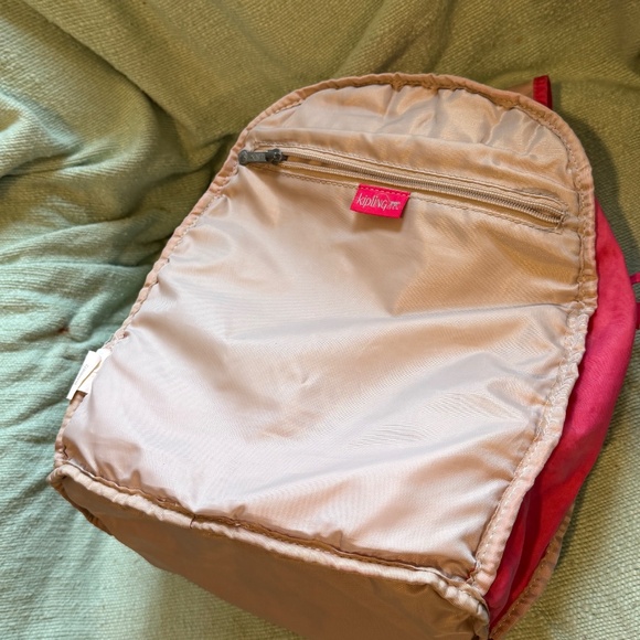 Kipling mini backpack pink Lovebug/Fiona/Firefly VGUC Raspberry - Picture 8 of 9